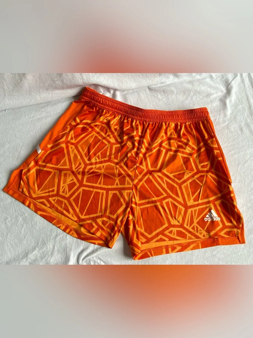 adidas Condivo 22 Goalkeeper, Bright Orange Athletic Shorts SZ L